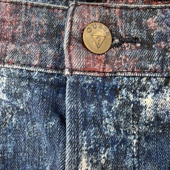 Guess Vintage Jean Star Shorts Sz 29 - Picture 4 of 7